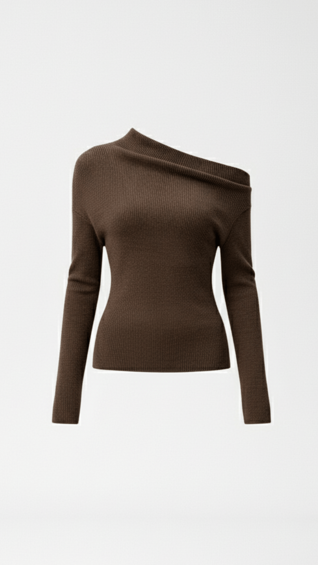 Asymmetrisches Strickoberteil Damen | Trendiges Off-Shoulder Design für Stilvolle Auftritte 2