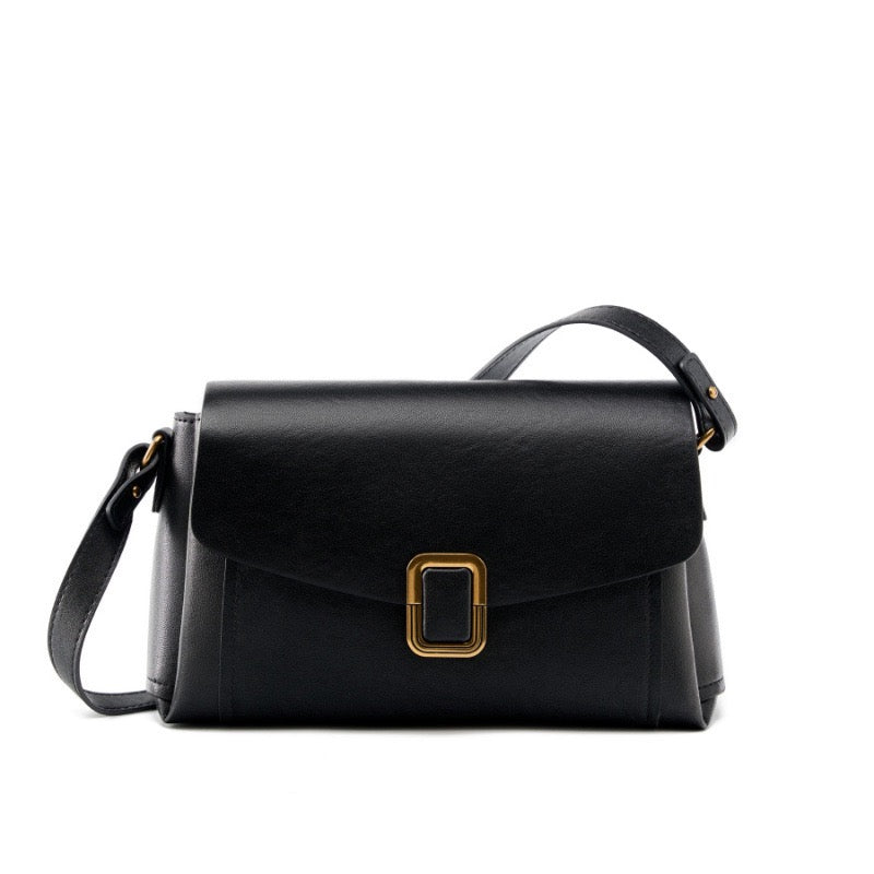 Elegante Handtasche Damen aus Hochwertigem Leder in Schwarz für Frühling und Sommer 14
