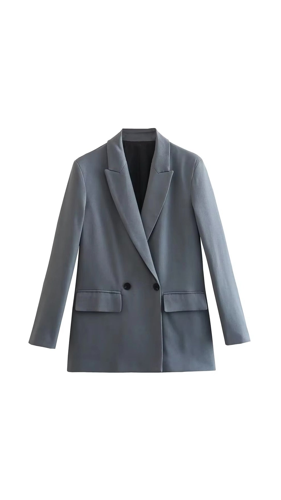 Eleganter Damen Blazer in Grau mit Femininer Passform und Hochwertigem Stretch-Anzugstoff 1