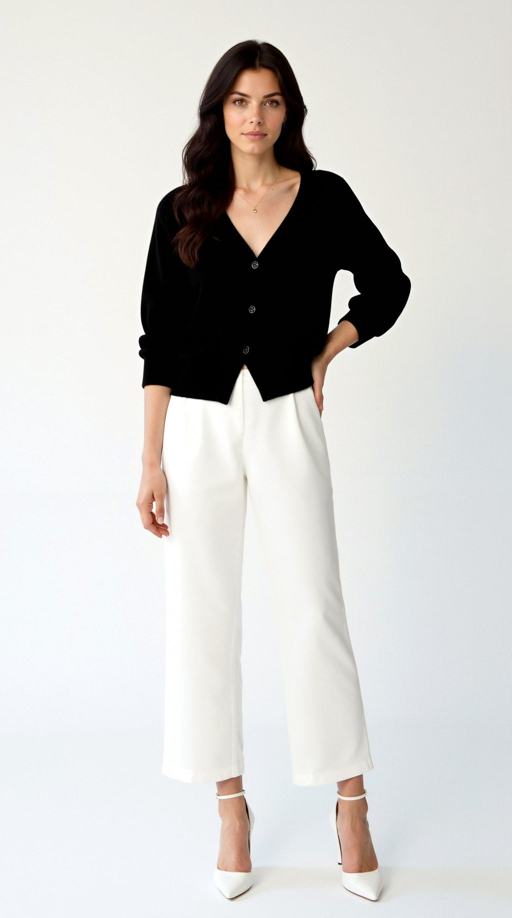 Jessica V-Ausschnitt Strickjacke für Damen mit Knopfleiste - Bequeme und Elegante Cardigan für Jeden Anlass 5