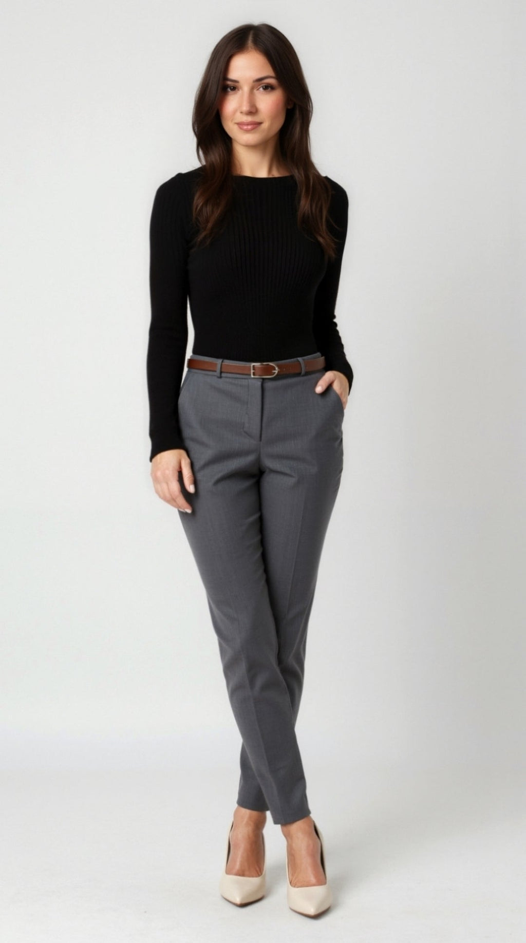 Ruth | Weiches Langarmshirt Damen aus Rippstrick für Vielseitige Outfits 0