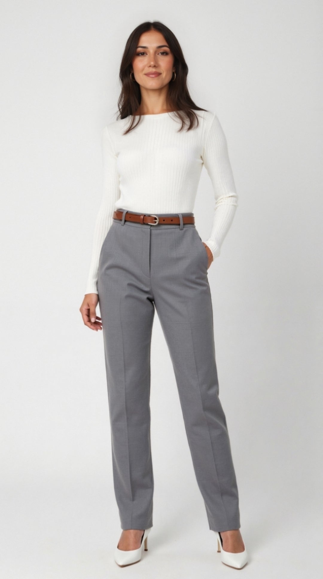 Ruth | Weiches Langarmshirt Damen aus Rippstrick für Vielseitige Outfits 6