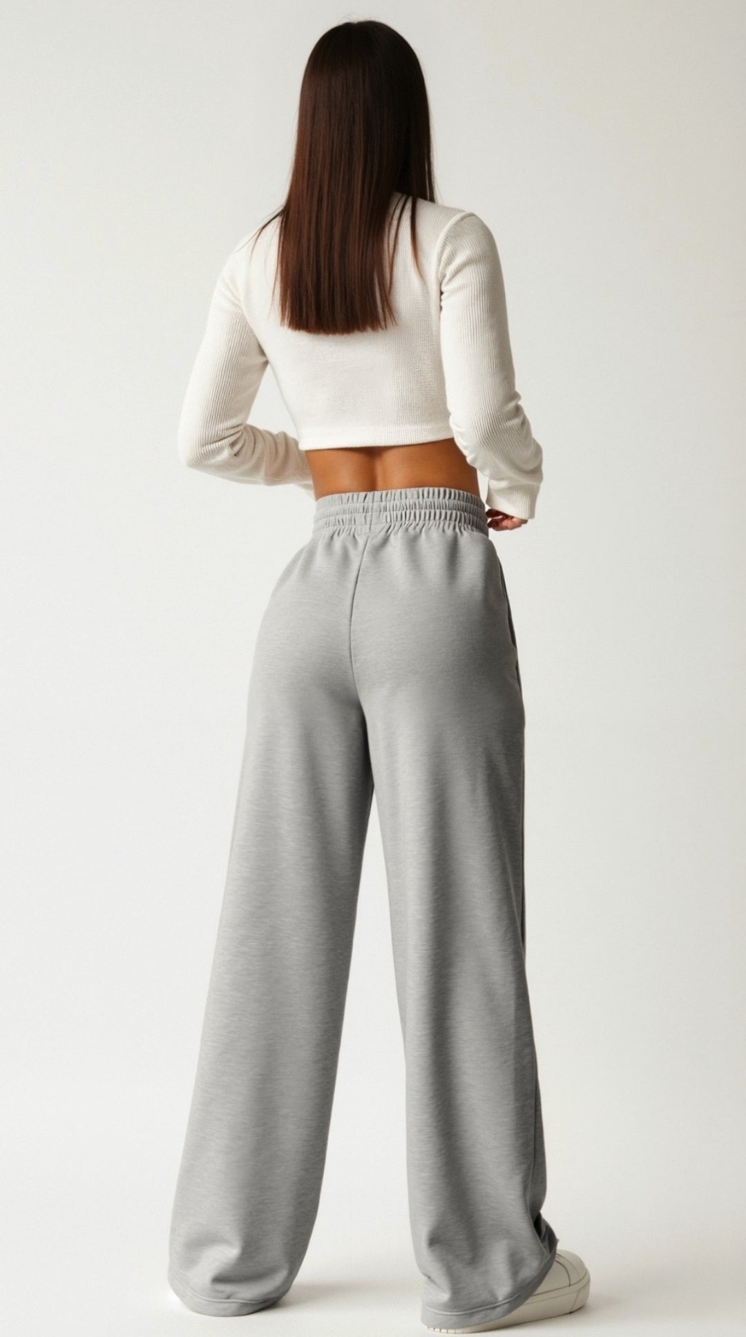 Virginia | Weite Sweatpants Damen für Komfort und Style in Grau 1